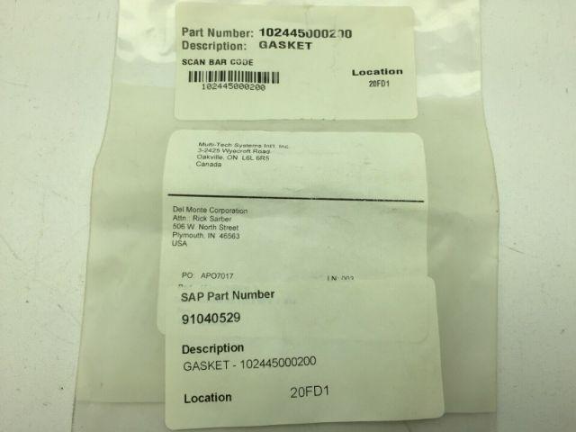 Krones 102445000200 Gasket 110 X 95 X 1 #14 LOT OF 5