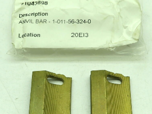 Krones 1-011-56-324-0 Anvil Bar, Anvil Support 1011563240 LOT OF 2