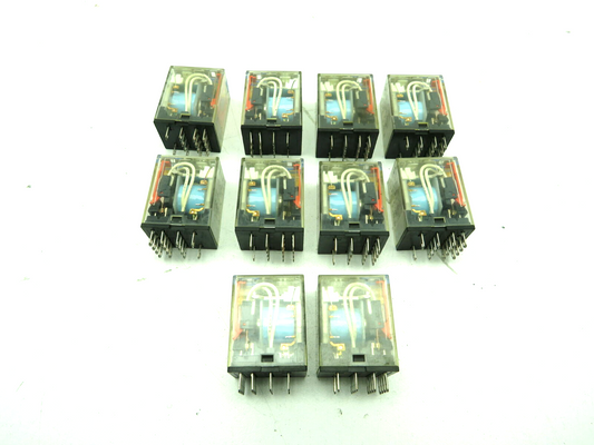 Omron MY4IN Relay 5A 4 Pole 14 Pin 24VDC Lot of 10