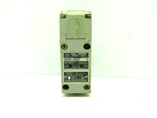 Allen Bradley 802PR-LACB2/C Proximity Sensor 60-132VAC 1A Series C