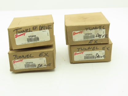 Browning 1VP34X3/4 Variable Pulley 3/4" Shaft Lot of 4