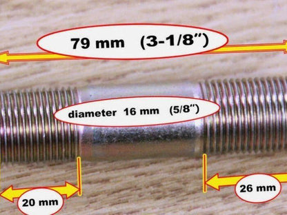 Total Source 43225L3000 Forklift Axle Bolt 3" Lot of 8