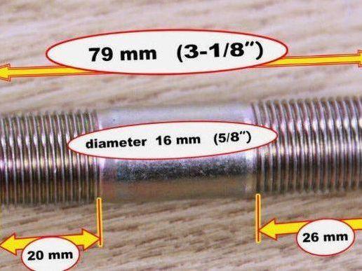Total Source 43225L3000 Forklift Axle Bolt 3" Lot of 8