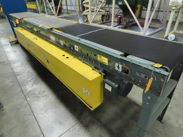 Hytrol 18"x15' Belt Conveyor 3-Stage Gapper Accumulator Center Drive 50-98 FPM