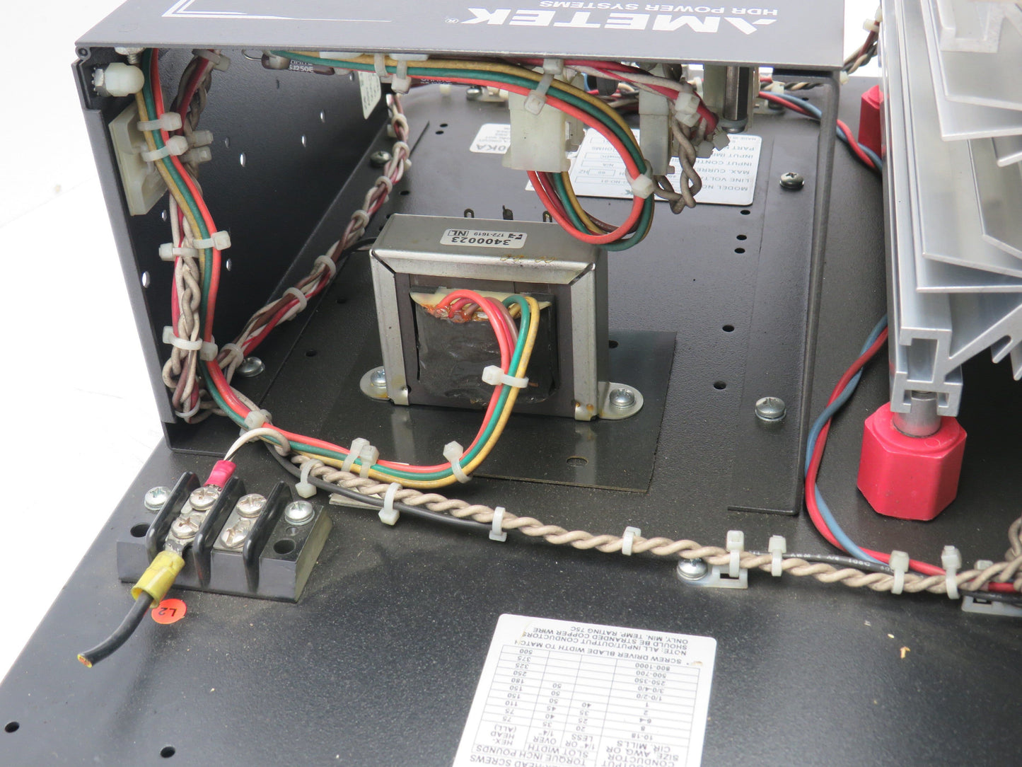 Ametek HDR PF1-480-350-LG-NO-01 SCR Power Controller Unit 350A 1Ph 480V