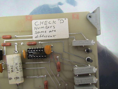Tocco D81730 Power Transducer PC Circuit Board