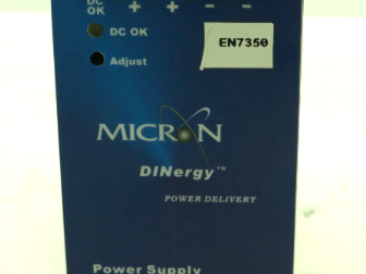 Micron DINergy MD120-24-1 Power Supply 100-240VAC Input 24VDC 5A Output 120W
