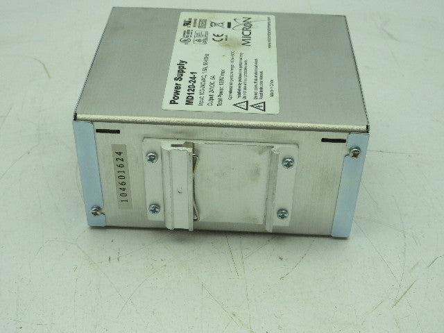 Micron DINergy MD120-24-1 Power Supply 100-240VAC Input 24VDC 5A Output 120W