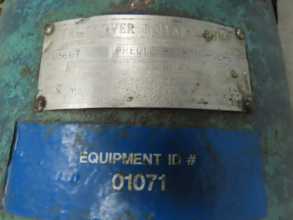 Tri Clover PRED125 3M UH4SL S Positive Rotary Pump Stainless 5Hp 3PH 230/460V