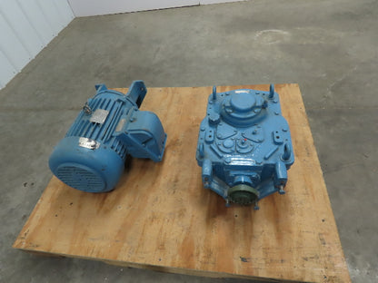 Chemineer 21HDT-5 Agitator Mixer Gear Drive Model 20 HT 5Hp 230/460V 56-28 RPM