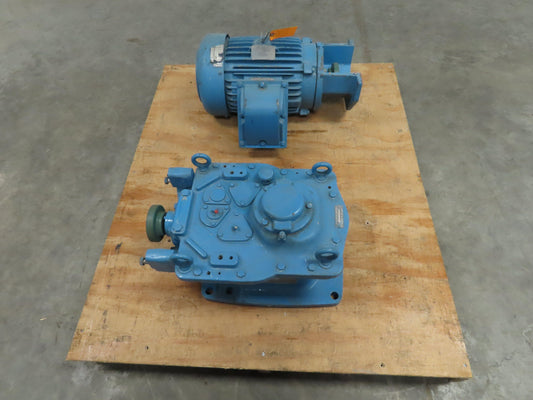 Chemineer 21HDT-5 Agitator Mixer Gear Drive Model 20 HT 5Hp 230/460V 56-28 RPM