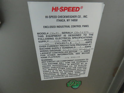 Mettler Toledo Checkmate 2 Hi-Speed Checkweigher Multi-Lane Control Station