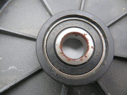 Nylon Plastic Flanged Pulley Idler 5/8" Bearing Bore 5.5" OD 24mm 1" Flat Belt