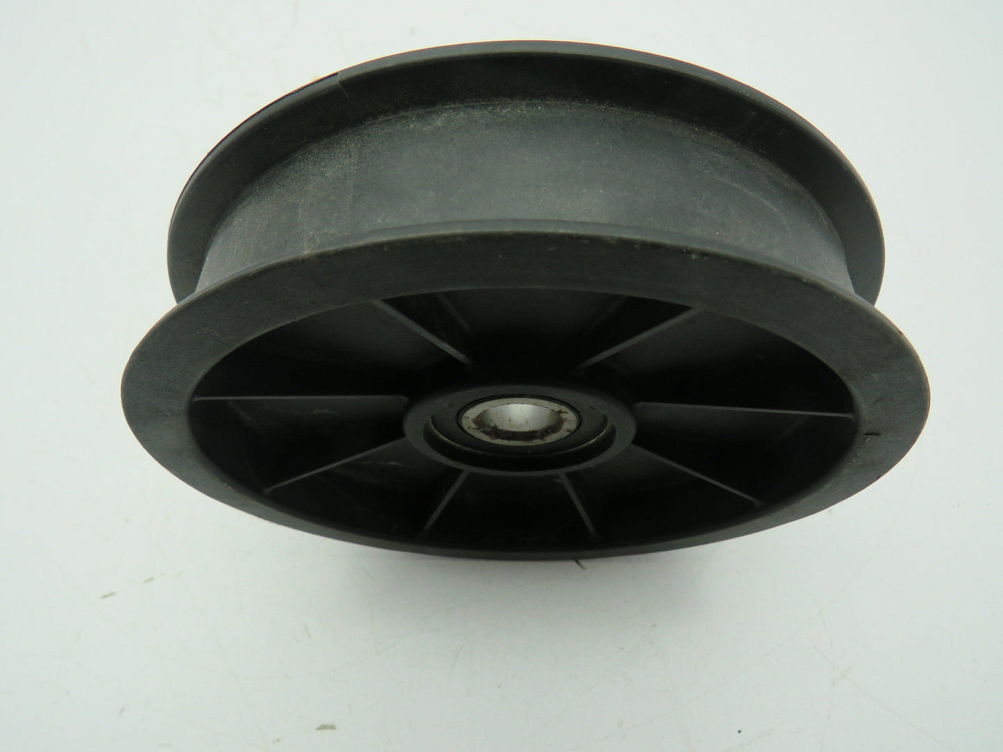 Nylon Plastic Flanged Pulley Idler 5/8" Bearing Bore 5.5" OD 24mm 1" Flat Belt