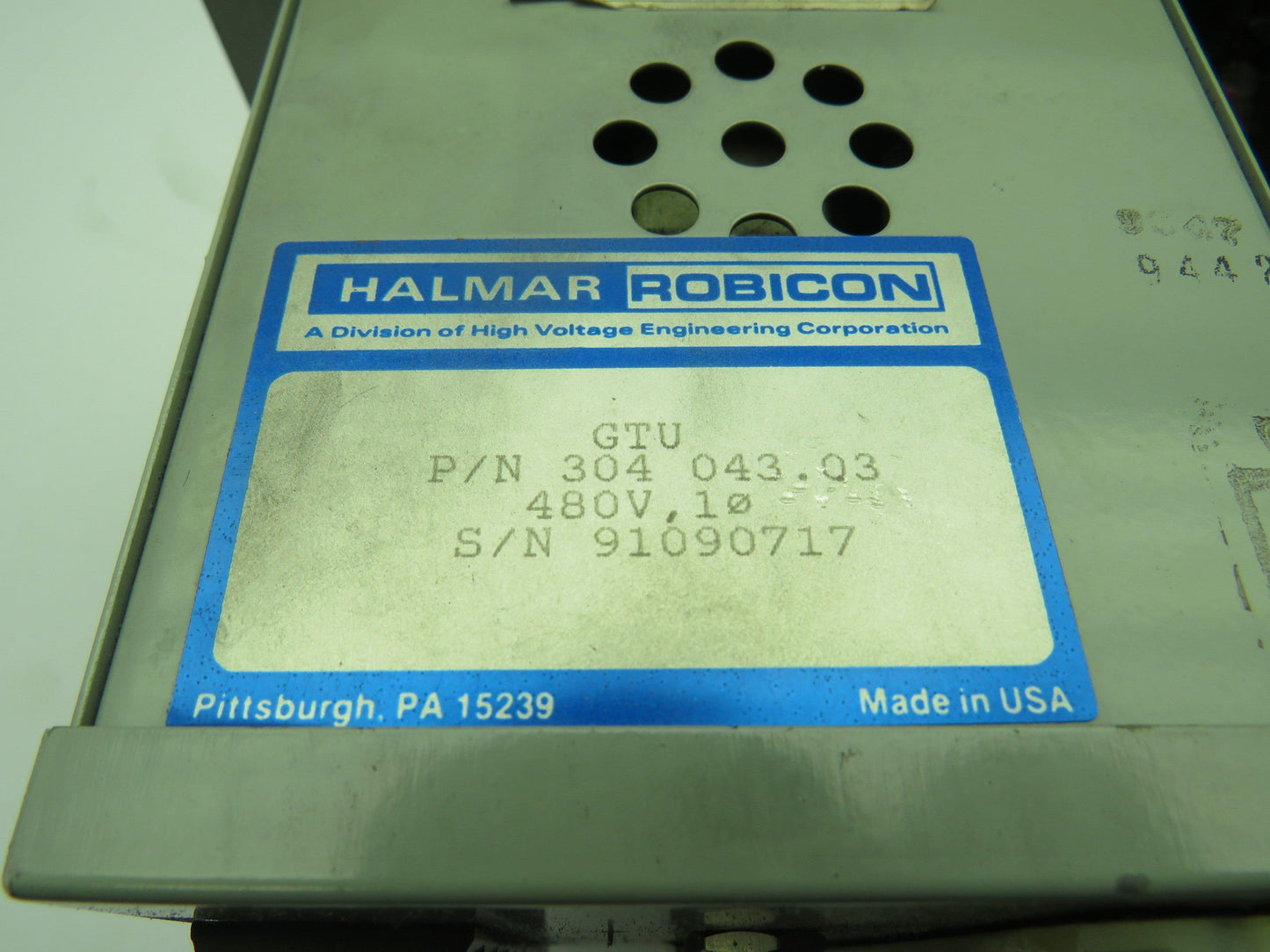 Robicon Corporation 401 307-3   SCP Power Controller 460V, 71KVA, AC