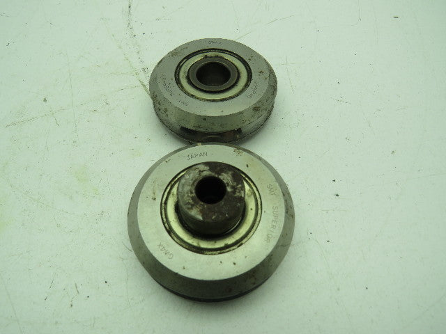 SMT GW4X Steel Guide Wheel Bearing Sealed 15mm x 59.94mm x 19.05mm  Lot of 2