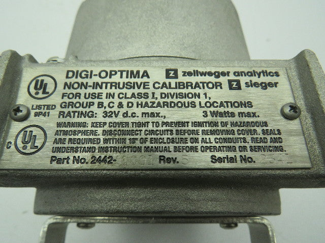 Zellweger Seiger 2442-0001 Non-Intrusive Calibrator Housing Hazardous Loc