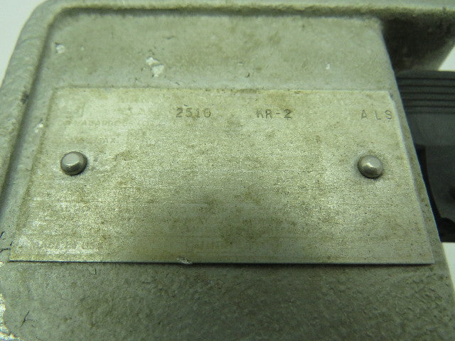 Square D 2510 Type KR-2 Manual Motor Starter Switch
