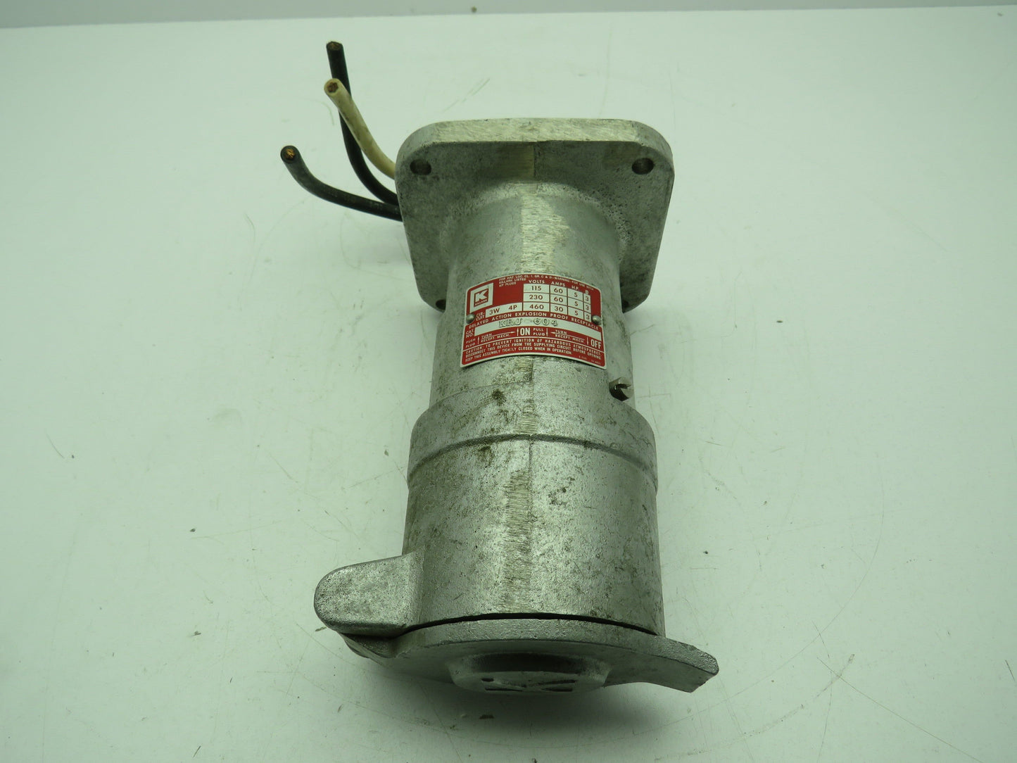 Killark KRJ-604 Explosion Proof Plug-In Receptacle 3W 4P 115-460V 3 Phase 60A