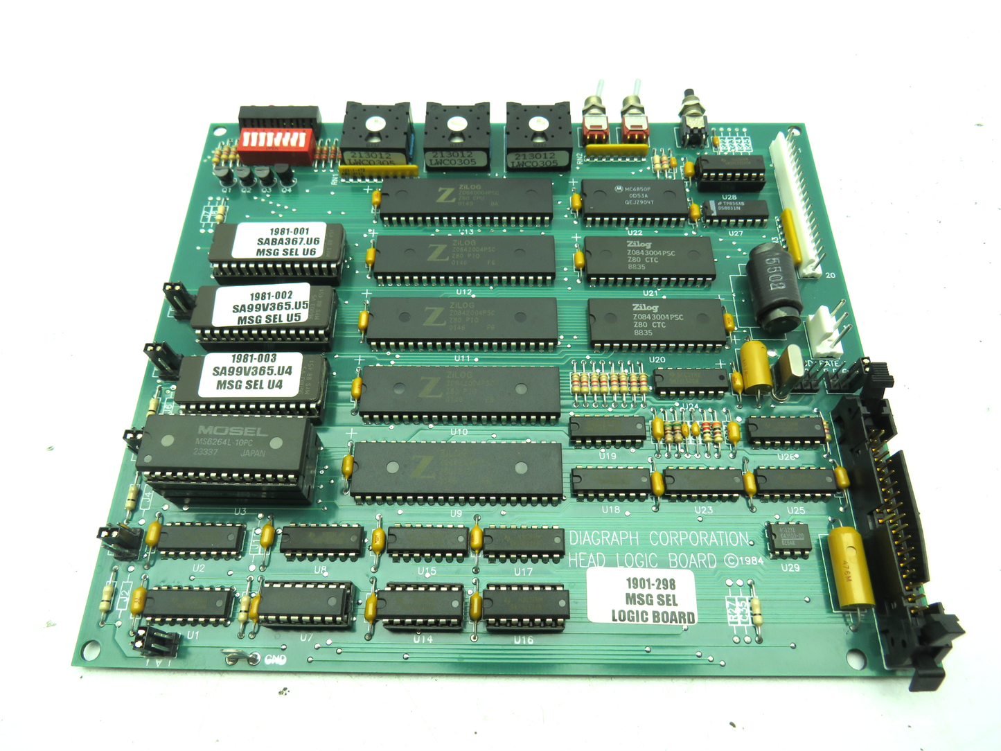 Diagraph Corp 1902-331 Head Logic Board Control Circuit Board 1901-298