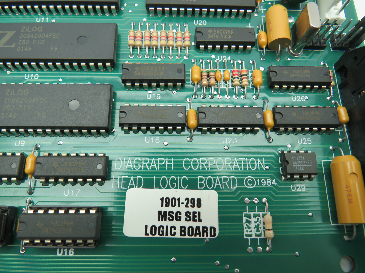 Diagraph Corp 1902-331 Head Logic Board Control Circuit Board 1901-298