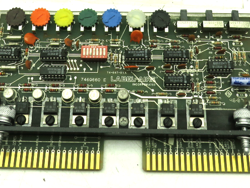 Label-Aire 7460660 Label Head Control Circuit Board Card 74-647-91A