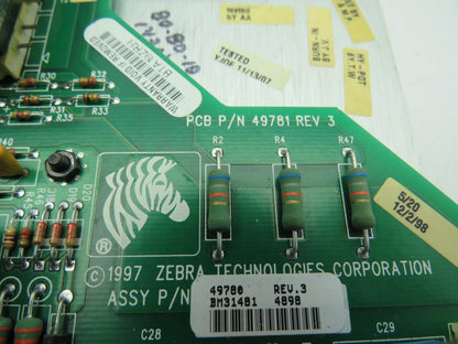 Zebra BM31481 Power Supply AC Circuit Board Assy 49780 Rev.3