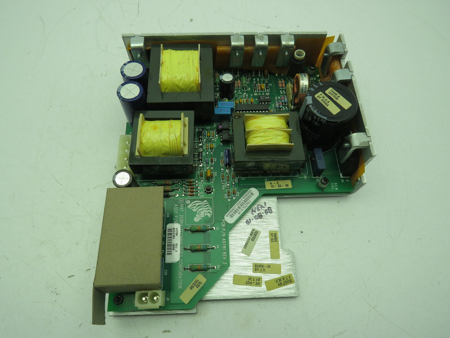 Zebra BM31481 Power Supply AC Circuit Board Assy 49780 Rev.3