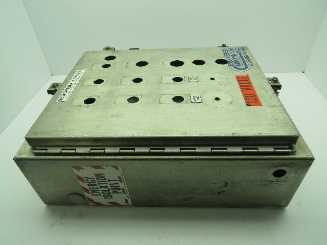 Hoffman Stainless Steel Electrical Enclosure JIC Box w/Backplate 6x16x20"