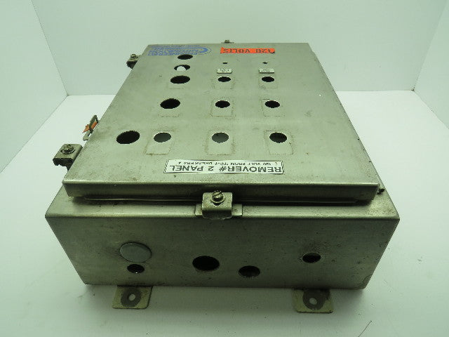 Hoffman Stainless Steel Electrical Enclosure JIC Box w/Backplate 6x16x20"