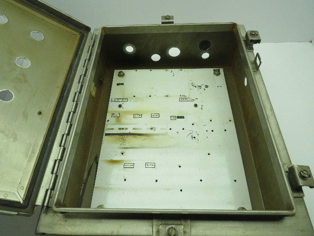 Hoffman Stainless Steel Electrical Enclosure JIC Box w/Backplate 6x16x20"