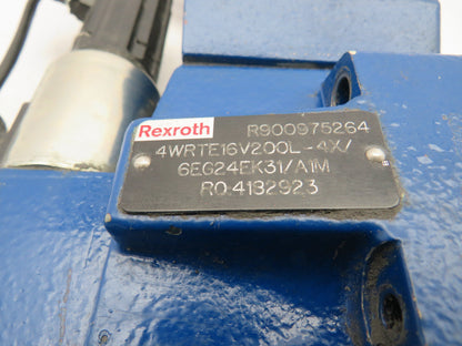 Rexroth 4WRTE16V200L-4X/6EG24EK31/AIM Hydraulic Directional Valve R900975264