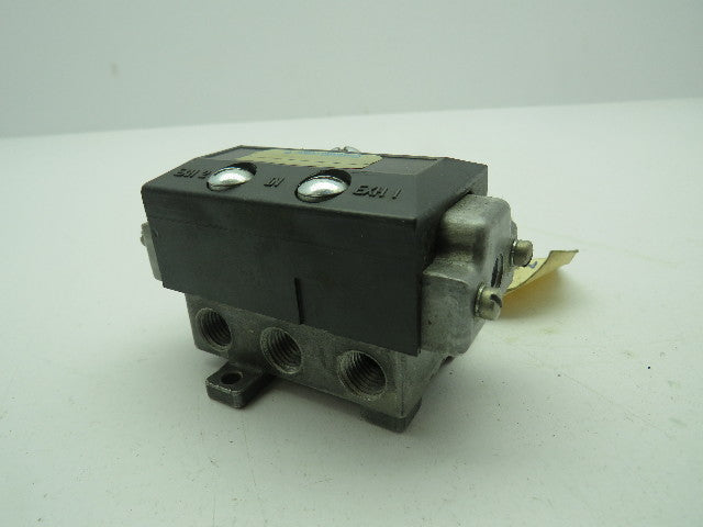Alkon A-A7986 14 DC:013098 Pneumatic Valve 5 Port 1/4" NPT Pilot Actuated