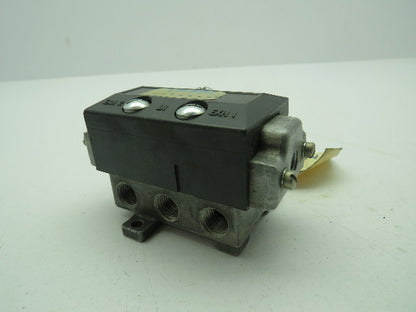 Alkon A-A7986 14 DC:013098 Pneumatic Valve 5 Port 1/4" NPT Pilot Actuated