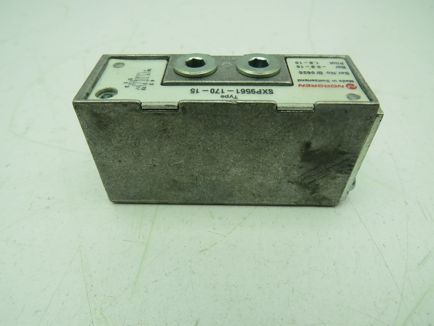 Norgen SXP9561-170-15 Pneumatic Spool Pilot Valve 5/2 5 Port 2 Pos