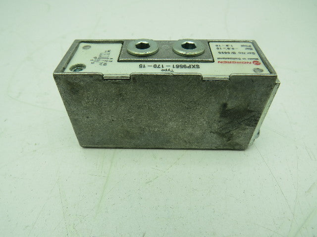 Norgen SXP9561-170-15 Pneumatic Spool Pilot Valve 5/2 5 Port 2 Pos