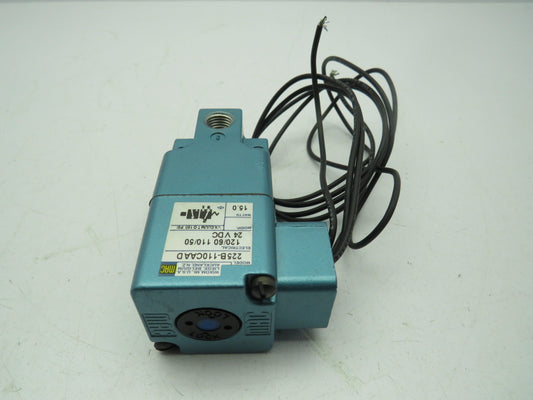 MAC 225B-110CAAD Solenoid Poppet Valve 24 VDC 15W 1/4" NPT