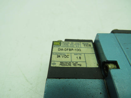 MAC 93A-AAB-BJA-DM-DFBP-1DG Solenoid Valve 24VDC 1.8W 150PSI