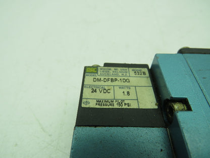 MAC 93A-AAB-BJA-DM-DFBP-1DG Solenoid Valve 24VDC 1.8W 150PSI