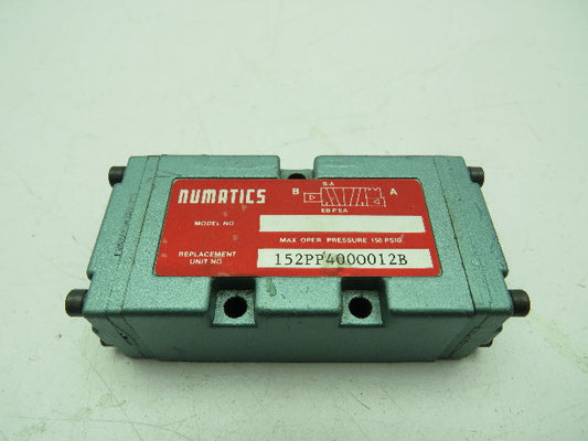 Numatics 152PP4000012B Solenoid Valve Replacement 150PSI Series 15