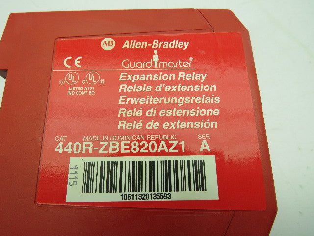 Allen Bradley 440R-ZBE820AZ1 Guardmaster Expansion Safety Relay MSR19E Ser A (2)