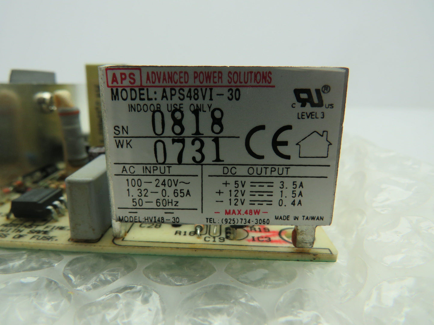 APS Advanced Power Solutions APS48VI-30 Power Supply 5-12VDC Output