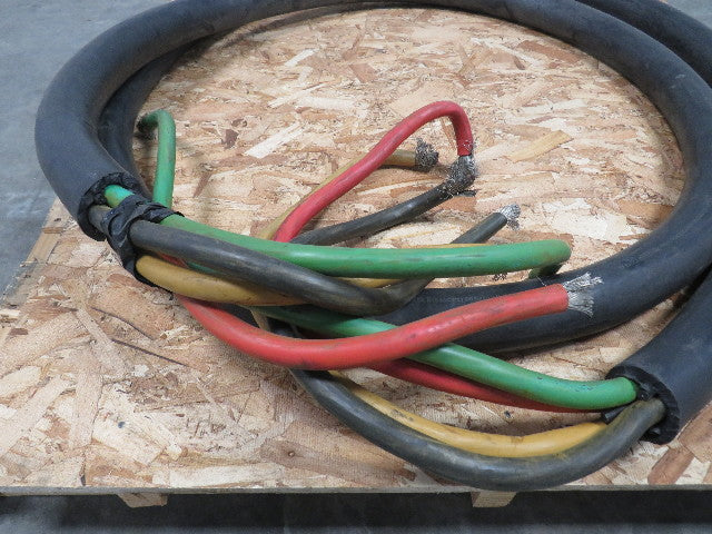 TF Cable 250 MCM 4/C Type W Portable Power Cable 2000V 17' Long 90C Wet Or Dry