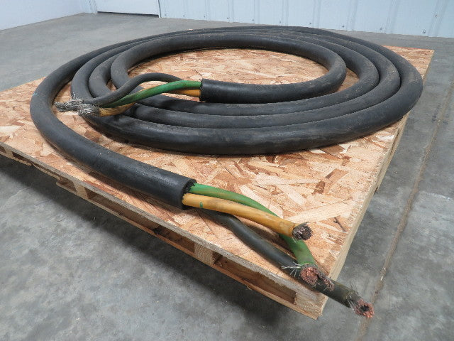 TF Cable 4/0 AWG 3/C Type W Portable Power Cable 2000V 35' Long 90C Wet Or Dry