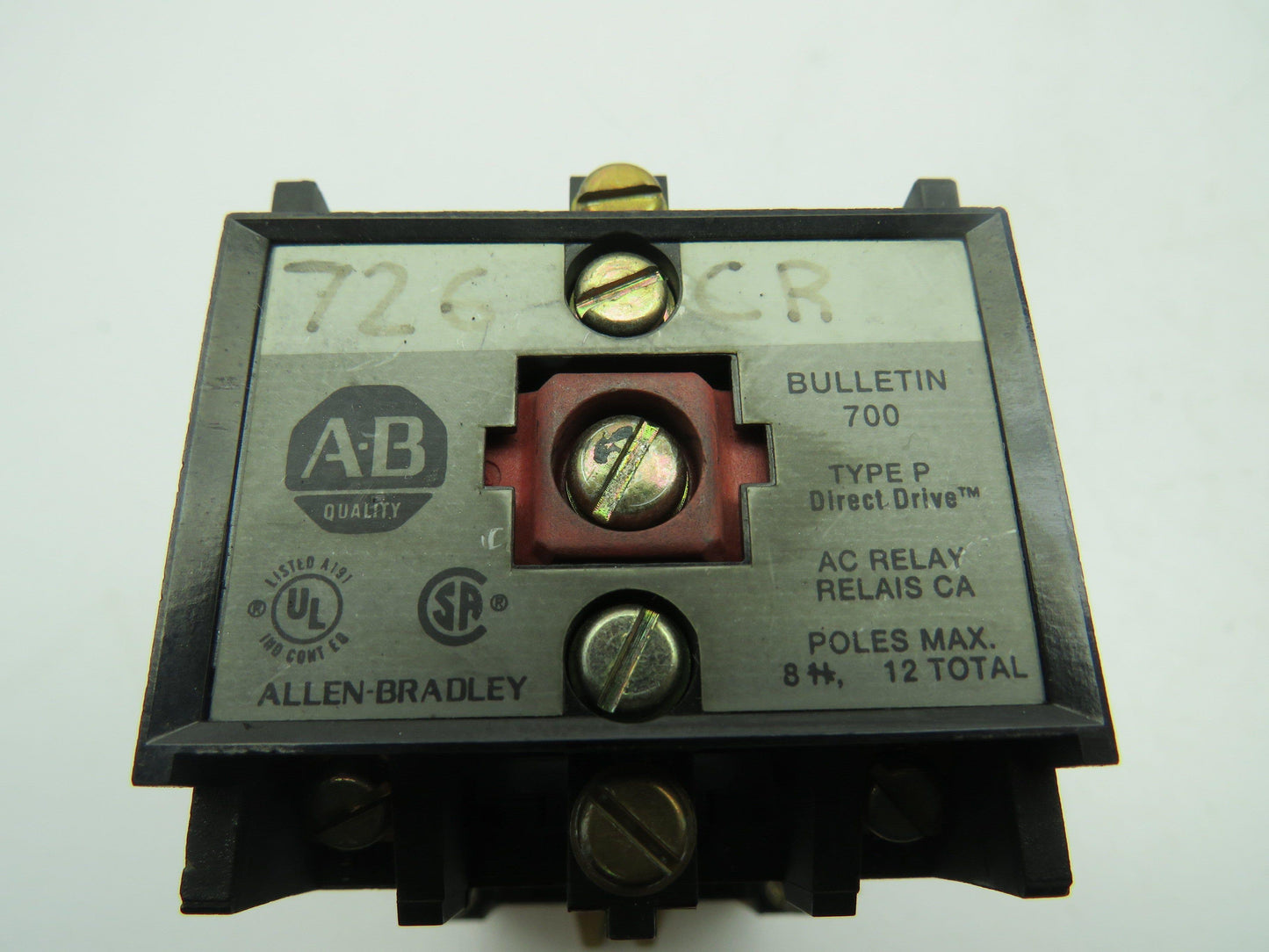 Allen-Bradley AC Control Relay Ser B 10A 120V Coil 700-P600A1 B  Lot of 5