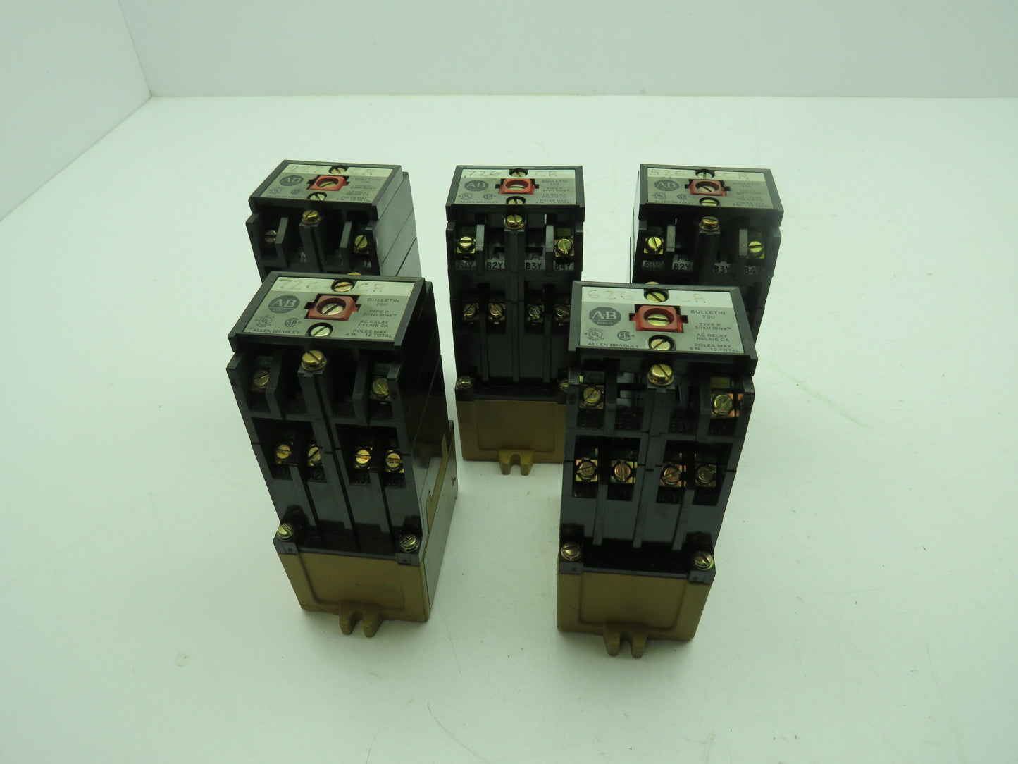 Allen-Bradley AC Control Relay Ser B 10A 120V Coil 700-P600A1 B  Lot of 5