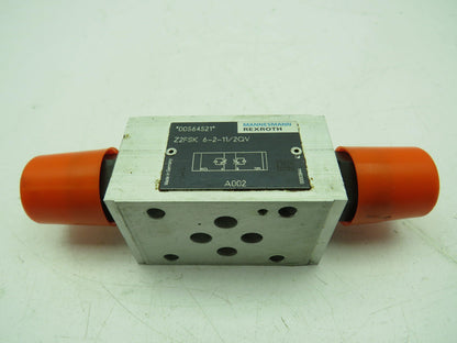 Mannesmann Rexroth Z2FSK 6-2-11/2QV Double Throttle Hydraulic Check Valve Z2FS 6