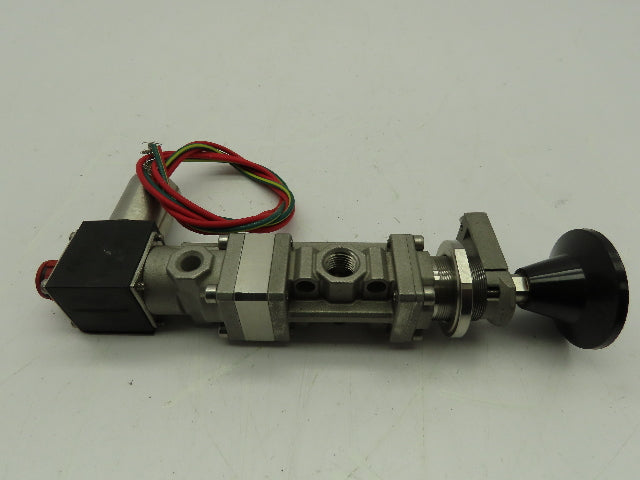 Asco 8364A123H1011F1 Stainless Steel Spool Valve 24VDC 200PSI 1/4" NPT