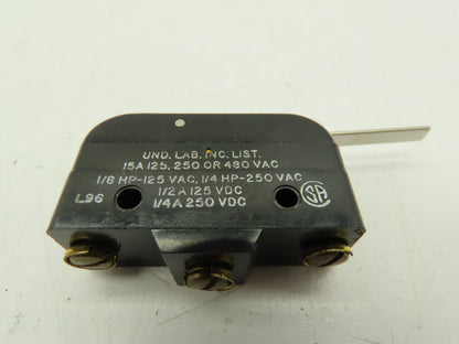 Honeywell BZ-2RM-A2 Micro Switch Lever Limit Switch 15A 125/250/480VAC Lot of 6