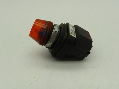 Allen Bradley 800T-P16 Pilot Light Indicator 120V Ser T AMBER/WHITE Lot of 4